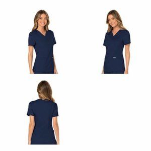 Cherokee Mock Wrap Scrubs for Women Workwear Revolution, Soft Stretch, WW610